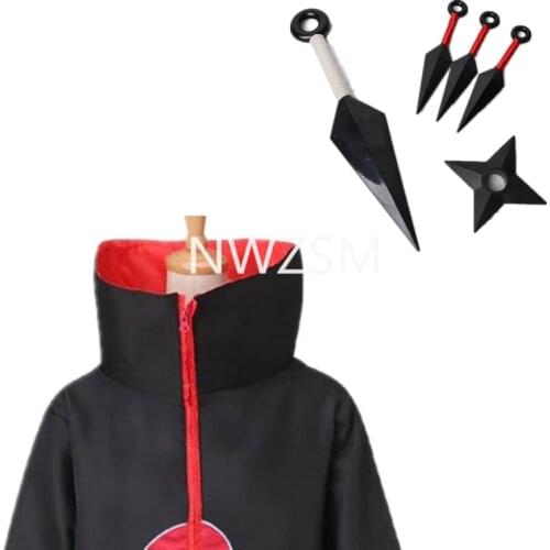 Anime Accessories Ninja Hatake Kakashi Uchiha Sasuke Kunai Shuriken Akatsuki Throwing Weapon Props Cosplay Toy Darts
