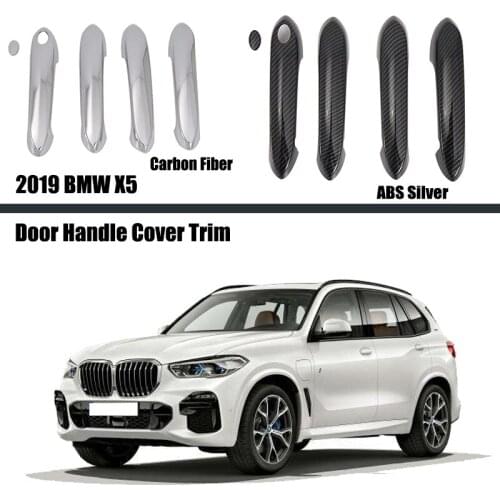 For BMW X5 2019 2020 2021 Side Door Handle Decoration Cover Trim Exterior Accessories ABS Sticker Overlay Trim