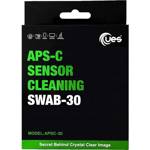 UES APS-C Sensor Cleaning Swab Kit Camera Clean Swabs 30 PCS Dustfree Wiper APSC30