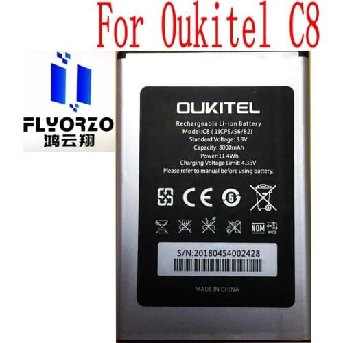 Аккумуляторы для телефонов Oukitel C8 FLYORZO China At AliExpress