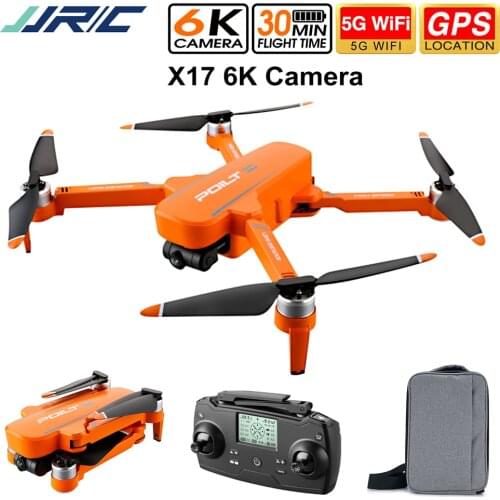 JJRC X17 GPS 5G WiFi FPV with 6K HD Camera 2-Axis Gimbal Optical Flow Positioning Brushless Foldable RC Drone Quadcopter RTF