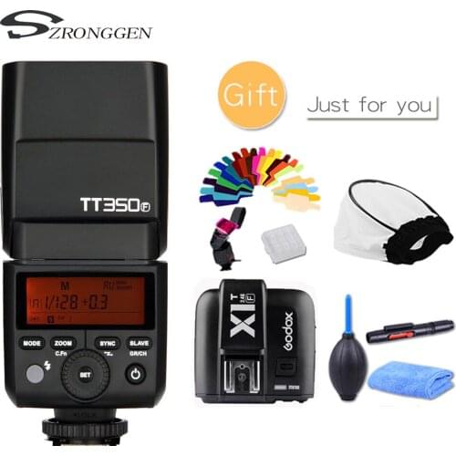 Godox Mini Speedlite TT350S TT350N TT350C TT350O Camera Flash TTL HSS for Fujifilm Mirrorless DSLR Camera A7s A6000 A6500 Series