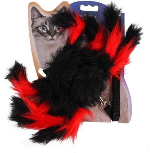 Fashion Creative Pet Leash Harness Set Cute Spider Design Cat Harness With Leash For Halloween Pet Supplies For Outdoor