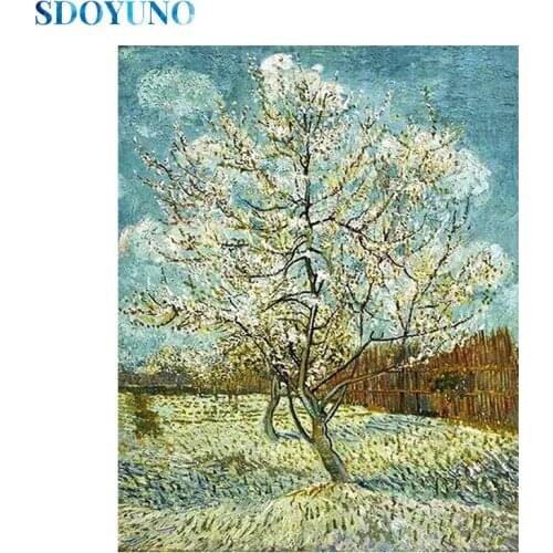 SDOYUNO Abstract Full Square/Round Diamond Painting Kits Scenery 5D DIY Diamond Embroidery Mosaic Rhinestone Pictures Home Decor