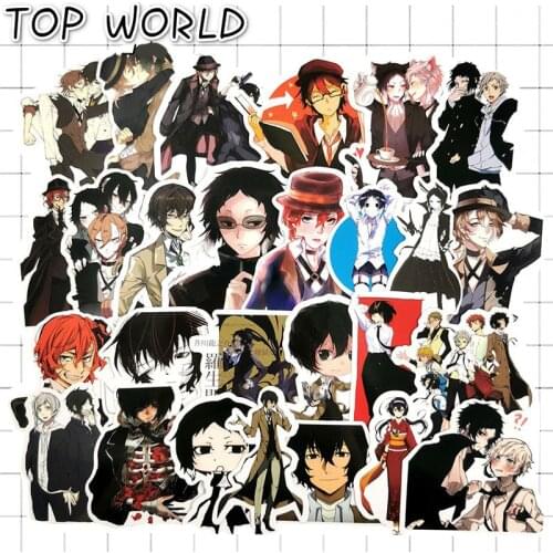 10/50pcs/lot Japan Anime Bungou Stray Dogs Fashion Style Graffiti Stickers Guitar Skateboard Laptop Luggage Motorcycle