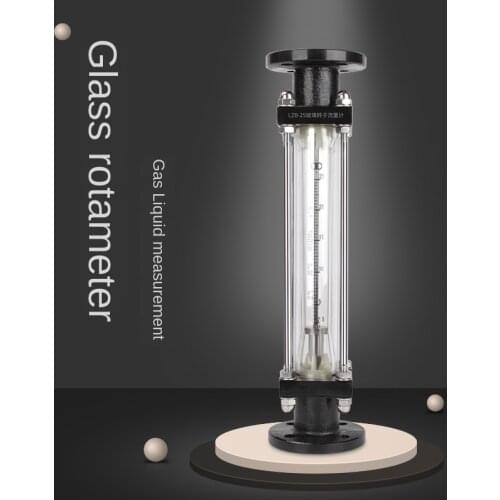 Glass Rotor Flow Meter LZB-15 Gas Air Nitrogen Oxygen Liquid Water Glass Tube Float Flowmeter