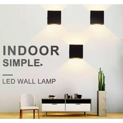 2Pcs/lot Nordic Iron LED Wall Lamp Modern Art Background Wall Decor Wall Sconces Corridor Aisle Indoor Lighting Light