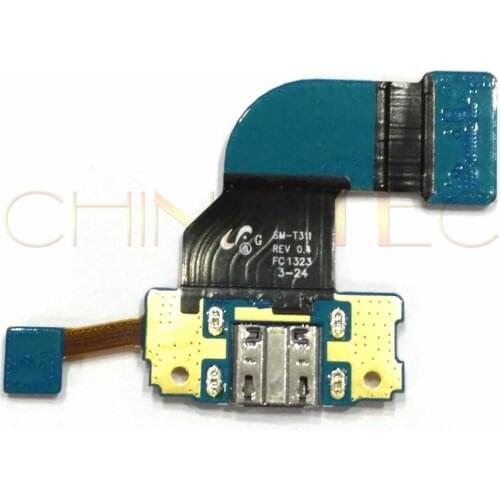 1pcs Original Dock Charger Flex for Samsung Tab 3 8.0 T311 SM-T311 Micro USB Dock Charge Charging Port Cable+ Microphone