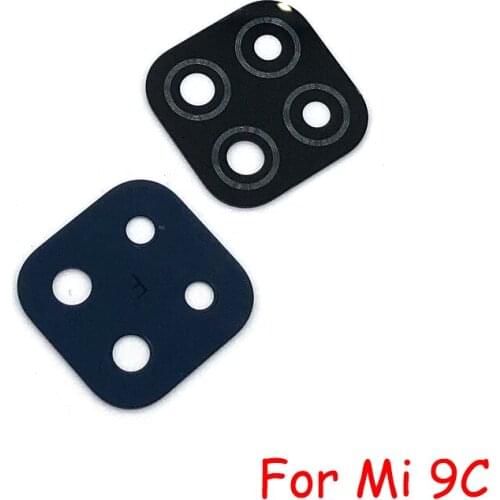 100pcs Camera Glass Lens For Xiaomi 9C Rear Bcak Camera Glass Cover With Adhesive Sticker