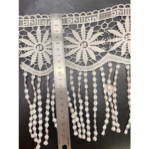 32cm exquisite milk fibre big tassel fringe lace trimming,clothes and home items DIY decoration accessories,XERY-CZ0513B