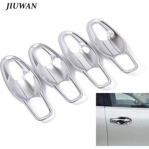 8 Pcs Silver Chrome Car Styling Exterior Door Handle Bowl Cover Trim Auto Decoration Accessories For Renault Koleos 2016-2020