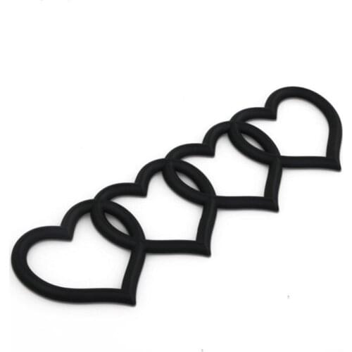 Adeeing Love Heart Logo Rear Trunk Badge Emblem Decal Sticker Replacement for Audi car Logo decal car tail label vehicle r30