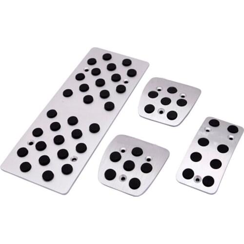 DEE Car Accessory for FORD ECOSPORT AT/MT Accelerator Brake Clutch Footrest Decoration Pedal Pad,Metal Modify Foot Rest Stickers