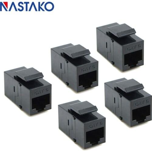 Cat6 Keystone Jack RJ45 Connector keystone RJ45 Extension Coupler Ethernet Network LAN Cat 6 Coupler Adapter Connector 3 Colors