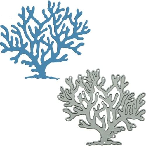 Coral Shape Metal Cutting Dies Scrapbooking Sea Ocean Theme Card Embossing Craft Paper Cutter Mold For Photo Album Decorating