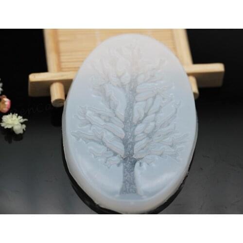1pcs Transparent Christmas Tree Liquid Silicone Resin Molds For DIY Jewelry Pendant Necklace Accessories Making
