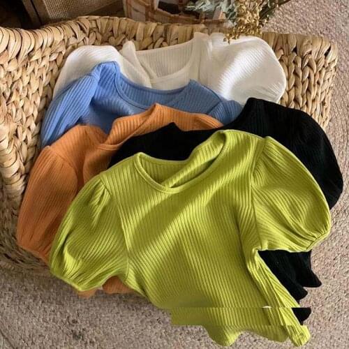 Girls Tshirt Summer Kids Cotton Tops Clothes Children T-Shirts For Baby Girl Short Sleeve Summer T Shirts Solid Striped