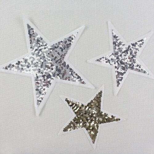 Five-pointed star sequins buiter, t-shirts, sweater fashion joker decoration repair clothes fill holes patch decals