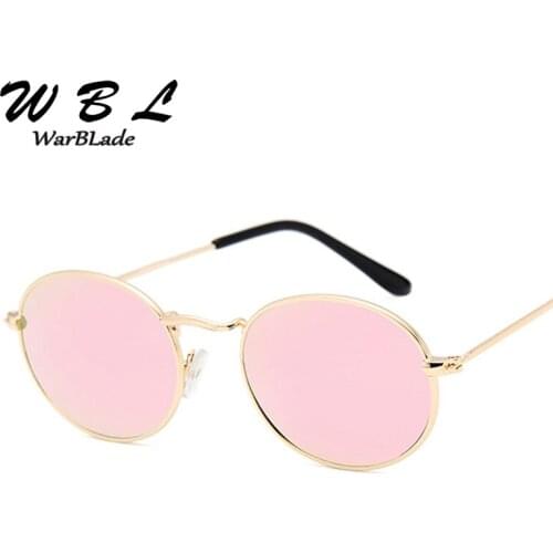 WarBLade 2019 New Round Sunglasses Women Men Gradient Mirror Lens Goggles Designer Vintage Sun Glasses Hot