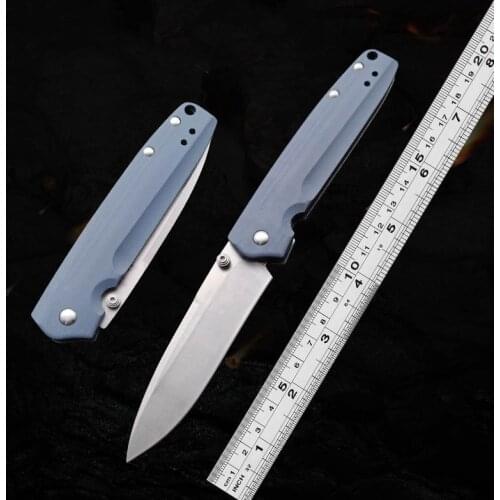 Mechanical Knife G10 Handle BM485 D2 Blade Folding Knife Pocket Survival Tactics High Hardness Military Tool