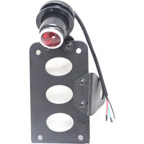 Motorcycle 12V Side Mount Tail Brake Light License Plate Bracket For Harley Dyna Fatboy Heritage Softail Cruiser Chopper