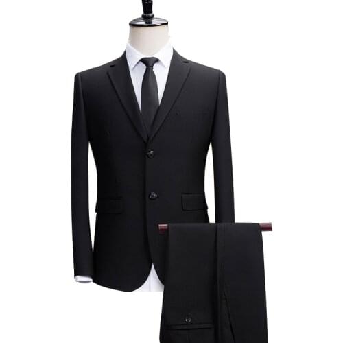Spring And Autumn Formal Men Suit Slim Fit Classic Style Homme Costume Wedding Party Male Dress Single Breasted Office Clothing