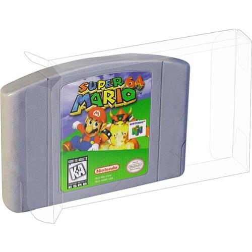 N64 Cartridge Protector Box for Nintendo 64 Game Strong Plastic Display Case
