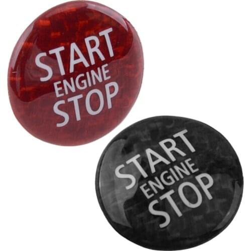 Engine Start Stop Push Button Cover Trim Sticker Carbon Fiber Fit for BMW Mini Cooper R55 R56 R57 R58 R59 R60 R61 2013 2012