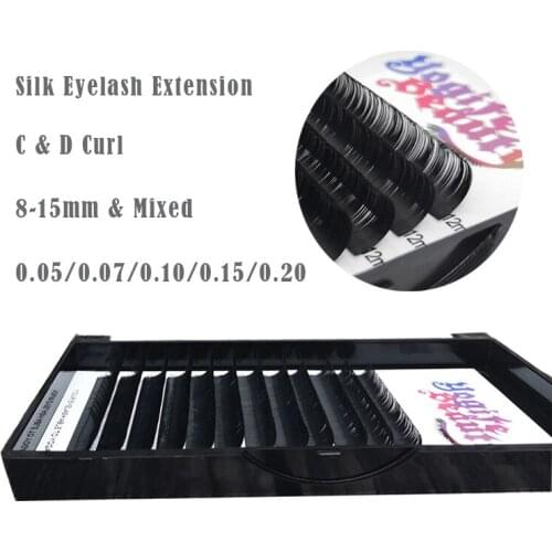 Lash Extension Silk Volume Lashes Individual Good Shape Retention Faux Mink Lashes from Yogife Beauty