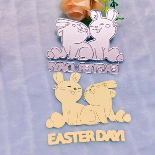 Easter Bunny Metal Cutting Dies for DIY Scrapbooking Album Paper Cards Decorative Crafts Embossing Die Cuts