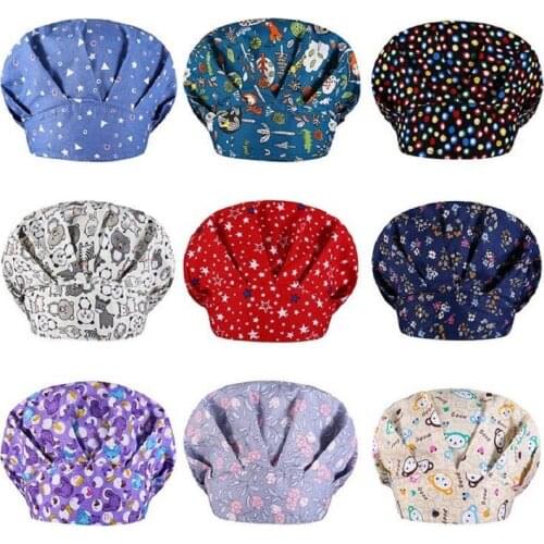Sanitary Cap Breathable nursing scrubs hat adjustable scrub caps women hat for long hair nurse accessories gorros enfermera