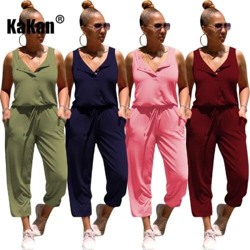 KaKan European and American Sexy Casual Jumpsuit 2020 New Womens Jumpsuit