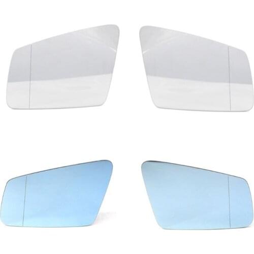 Rearview Mirror Glass White/Blue Replacement for M~ercedes Benz W212 204 221