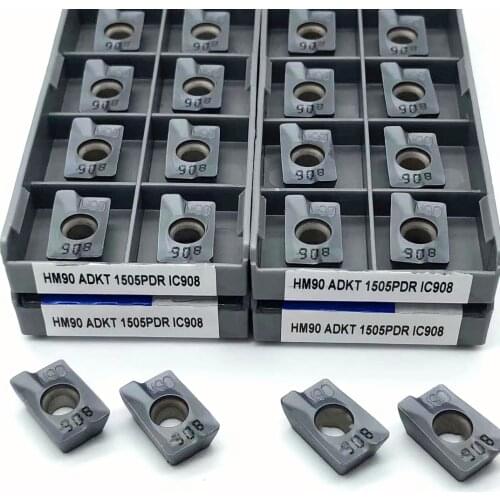 10PCS HM90ADKT1505PDR IC908 ADKT1505 Carbide Turning Insert Turning Tool Milling Cutter Cutting Tool ADKT1505 Lathe Tool