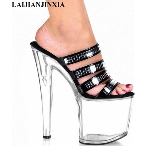 LAIJIANJINXIA shoes Classic Toe 20 cm High Heels platform high-heeled shoes summer women party shoes Dance Shoes