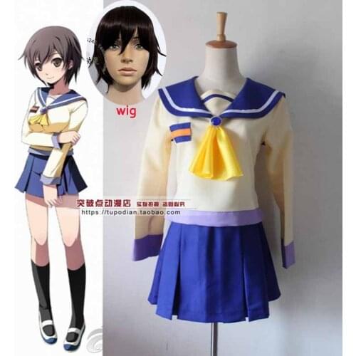 Corpse Party Naomi Nakashima Ayumi Shinozaki Ms. Yui Shishido Seiko Shinohara Mayu Suzumoto Cosplay Costume Halloween wigs
