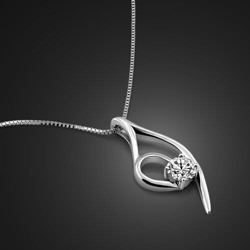 Vintage 100% 925 Sterling Silver Necklace Crystal Purplish Red Transparent Zircon Pendant Choker Women Fine Jewelry Gifts