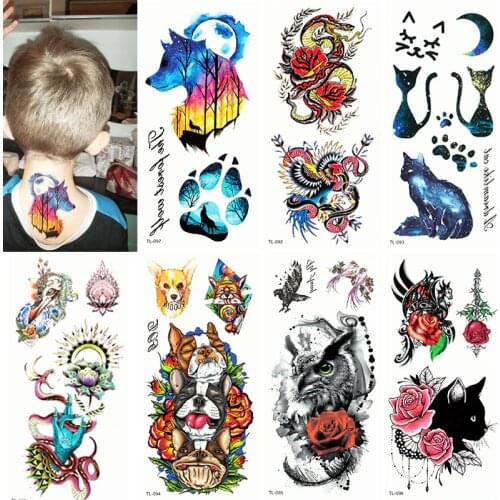 Temporary Tattoo Sticker Waterproof Fashion Women Men Japanese Geisha Warrior Samurai Fake Body Art Children Adult Hand Tattoo