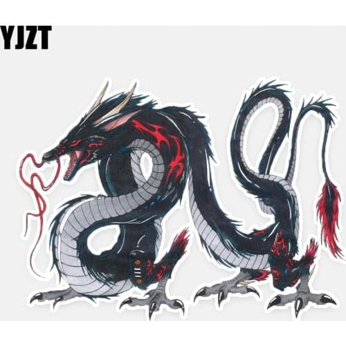 YJZT 16.5CM*12.5CM Personalized Animal Ferocious Dragon Decal Car Sticker PVC 5-1071