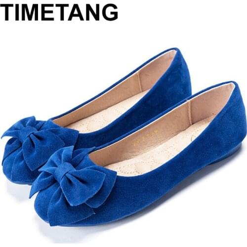 TIMETANG Casual knot shoes women new basic fashion flat shoes TPR flat feet round head super fiber woman belt moccasin