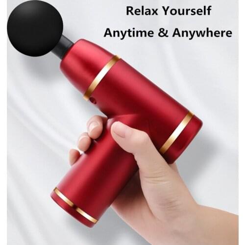 1PC New Massage Gun Deep Muscle Massager Muscle Pain Body Neck Massage Exercising Relaxation Slimming Shaping Pain Relief Hot