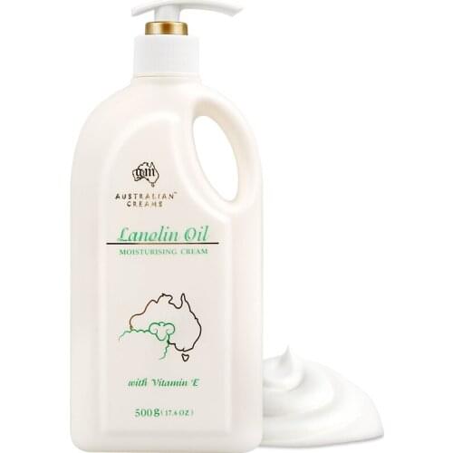 Australia GM Lanolin Oil Day VitaminE Moisturizing Nourishing Face Body Day Cream for Healthy Soft Hydrated Wrinkle Free Skin