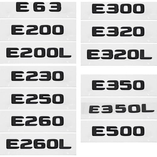 Auto Accessories For Mercedes Benz E Class E63 E200 E200L E230 E250 E260 E260L E300 E320 E320L E350 E350L E500 Black Stickers
