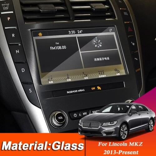 Car Styling GPS Navigation Screen Glass Protective Film Sticker For Lincoln MKZ 2013-Present Internal Auto Accessories
