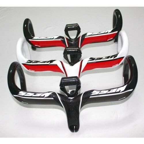 Ness full carbon fiber road car bicycle stem thighed one piece handle