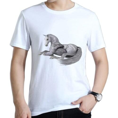 Unicorn T Shirt For Men Vintage единорог anime Horse Harajuku Casual T-Shirts Short Sleeve Leisure Clothing Fashion Sweatshirt