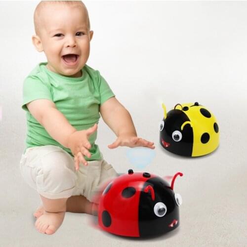 Infrared Sensor Electric Smart Escape Toy Simulation Ladybug Baby Kids Toys Intelligent Escaping Dog Cat Funny Interactive