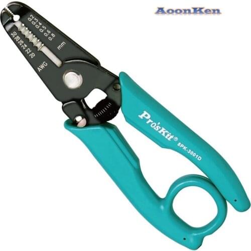 ProsKit 8PK-3002D Clamp Fiber Optic Stripper 8PK-3002D Cable Stripping Tool Fiber Wire Stripper