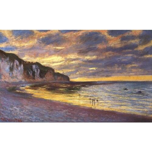 Landscapes art The Ally Point Low Tide by Claude Monet oil paintings canvas High quality hand-painted