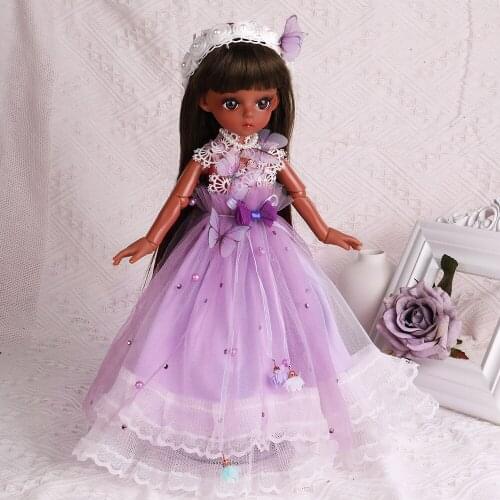 UCanaan 30CM Princess Doll 1/6 BJD Dolls With Full Outfits Dress Wig Shoes Maekup Girls Collection Toys Best Gift For Children